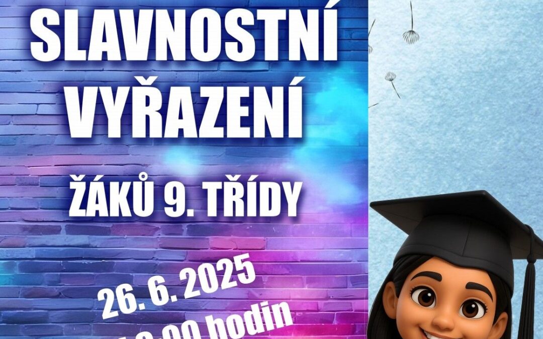Slavnostní vyřazení žáků 9. třídy